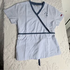 Wrap Fitted Short Sleeve Top Scrubs